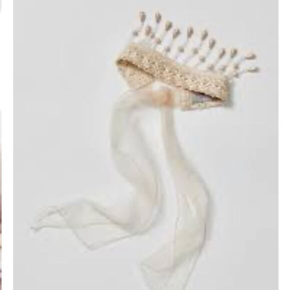 Free People x Curried Myrrh Mavis Soft Beaded Headband - Rare - Picture 1 of 12